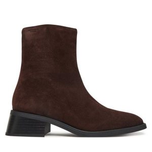 Botki Vagabond Shoemakers. Brązowe botki Vagabond Shoemakers, bez wzorów, bez obcasa, na płaskiej podeszwie, bez zapięcia. Za 579,99 zł.