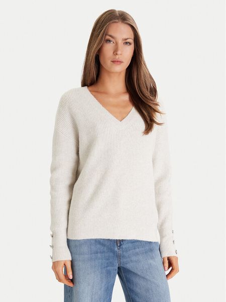 Morgan Sweter 252-MSTAR Écru Regular Fit. Swetry klasyczne Morgan, s, z syntetyku, bez kołnierzyka. Za 179,99 zł.