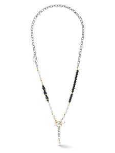 COEUR DE LION Naszyjnik z elementami ozdobnymi - dł. 45 cm rozmiar: onesize. Czarne naszyjniki COEUR DE LION, z onyksem, szklane. Za 404,99 zł.