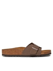 Birkenstock Klapki Catalina 1026510 Brązowy. Brązowe klapki Birkenstock, bez wzorów, ze skóry, bez obcasa. Za 399,99 zł.