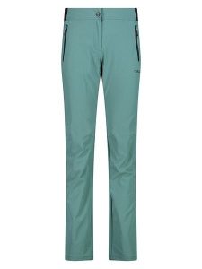 Cmp Spodnie trekkingowe w kolorze turkusowym rozmiar: 44. Niebieskie spodnie sportowe CMP, bez wzorów, z materiału, outdoorowe. Za 155,15 zł.