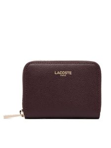 Lacoste Portfel NF5225PH Pomarańczowy. Brązowe portfele Lacoste, bez wzorów, ze skóry. Za 484,99 zł.