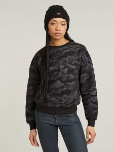 G-Star Bluza w kolorze czarno-szarym rozmiar: XS. Czarne bluzy G-Star, xs, bez wzorów, z bawełny, bez kaptura. Za 148,96 zł.