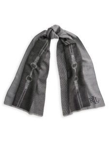 LAUREN RALPH LAUREN Szalik 454P23540002 Szary ciemny. Szare rękawiczki Lauren Ralph Lauren, bez wzorów. Za 549,99 zł.