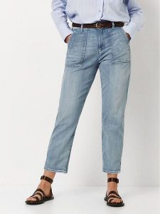 Toni Dżinsy - Relaxed fit - w kolorze błękitnym rozmiar: W40. Niebieskie jeansy Toni, bez wzorów, z podwyższonym stanem. Za 173,99 zł.