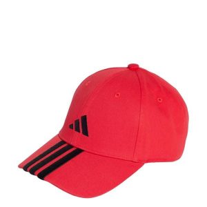 Czapka 3-Stripes New Logo Baseball. Czarne czapki ADIDAS, bez wzorów, z materiału, sportowe. Za 89,95 zł.