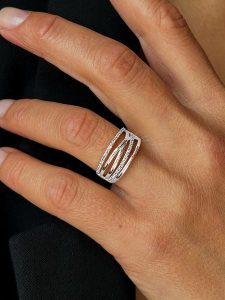 OR Carats Złoty pierścionek z diamentami rozmiar: 60. Szare pierścionki OR Carats, z diamentem, złote. Za 2 166,99 zł.