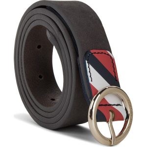Pasek Damski TOMMY HILFIGER - Round Buckle Nubuck AW0AW05886 045. Paski marki TOMMY HILFIGER. W wyprzedaży za 149,00 zł.