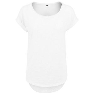 Długa Koszulka Slub Dla Kobiet. Zielone bluzki BUILD YOUR BRAND, xl, bez wzorów, sportowe, bez kołnierzyka, bez ramiączek. Za 60,99 zł.