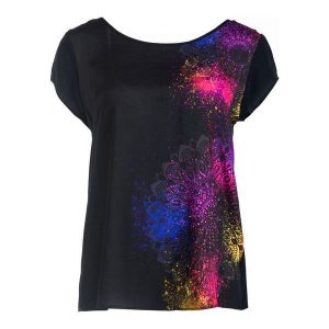 Desigual T-Shirt Damski Berlina Xs Czarny. T-shirty marki Desigual. W wyprzedaży za 201,00 zł.