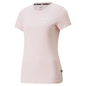 Koszulka fitens damska Puma ESS+ Embroidery Tee. Czerwone bluzki Puma, m, bez wzorów, sportowe, bez kołnierzyka, bez ramiączek. Za 88,25 zł.