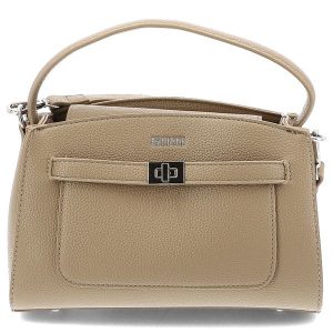 Beżowa Elegancka Damska Torebka Big Star. Brązowe kuferki Big Star, bez wzorów, bez dodatków. Za 179,00 zł.
