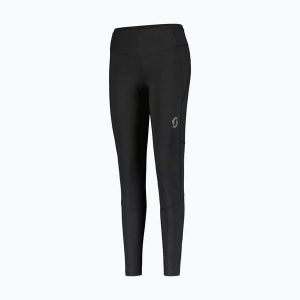 Legginsy do biegania damskie SCOTT Endurance Full Tights. Czarne legginsy Scott, bez wzorów, z elastanu, długie. Za 329,99 zł.