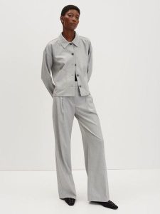 Someday Spodnie "Catsby" w kolorze jasnoszarym rozmiar: 36. Szare spodnie z wysokim stanem someday., bez wzorów, z materiału, z podwyższonym stanem. Za 180,49 zł.