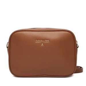 Torebka Patrizia Pepe. Brązowe torebki klasyczne Patrizia Pepe, bez wzorów, bez dodatków. Za 689,99 zł.