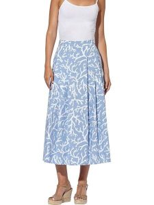 Heine Spódnica w kolorze błękitno-białym rozmiar: 42. Białe spódnice Heine, bez wzorów, maxi. Za 61,17 zł.