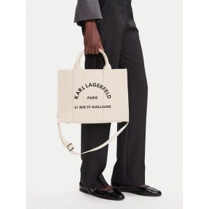 Torebka KARL LAGERFELD. Białe torebki klasyczne KARL LAGERFELD, bez wzorów, bez dodatków. Za 450,99 zł.