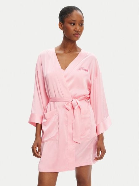 Juicy Couture Szlafrok JCLRB125513 Różowy. Czerwone szlafroki Juicy Couture, m, bez wzorów, z syntetyku, bez kaptura. Za 269,99 zł.