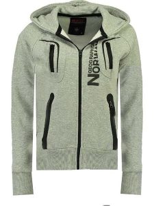 Geographical Norway Bluza "Gosepha" w kolorze szarym rozmiar: L. Szare bluzy Geographical Norway, l, bez wzorów, bez kaptura. Za 143,56 zł.