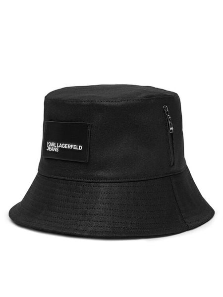 Karl Lagerfeld Jeans Kapelusz A3W33092 Czarny. Czarne kapelusze Karl Lagerfeld Jeans, bez wzorów, z bawełny. Za 169,99 zł.