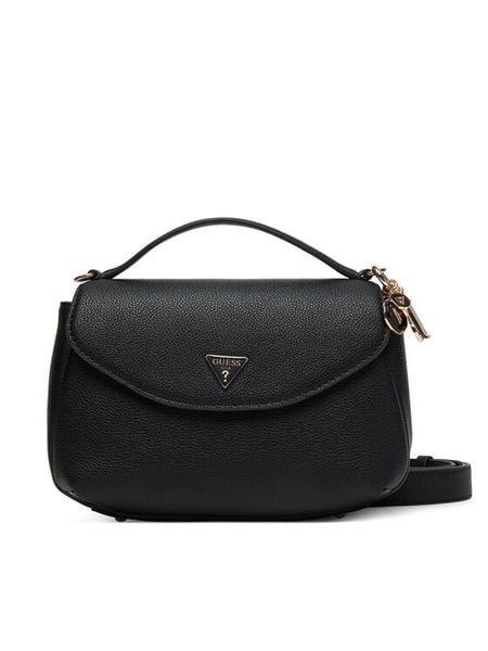 Guess Torebka Evie HWBG96 64200 Czarny. Czarne torebki klasyczne Guess, z aplikacjami, ze skóry, bez dodatków. Za 639,99 zł.