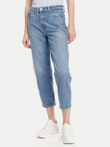 Tommy Hilfiger Jeansy WW0WW44365 Niebieski Tapered Fit. Niebieskie jeansy TOMMY HILFIGER, bez wzorów, z bawełny. Za 349,99 zł.