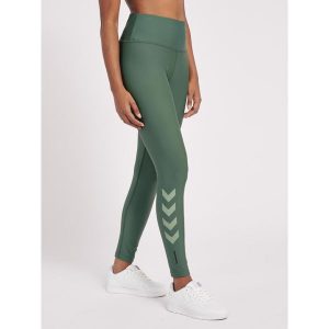 Damskie wysokie legginsy Hummel TE Tola. Szare legginsy Hummel, bez wzorów. Za 161,50 zł.