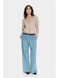 SAINT TROPEZ Kardigan w kolorze beżowym rozmiar: M. Brązowe kardigany Saint Tropez. Za 87,81 zł.