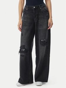 Tommy Jeans Jeansy DW0DW23842 Czarny Loose Fit. Czarne jeansy Tommy Jeans, bez wzorów, z bawełny. Za 649,99 zł.