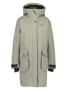 Didriksons Kurtka zimowa "Ilsa" w kolorze oliwkowym rozmiar: 44. Brązowe kurtki Didriksons, na zimę, bez wzorów, z puchu, bez kaptura. Za 568,34 zł.