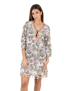 Isla Bonita by SIGRIS Sukienka w kolorze białym rozmiar: XL. Białe sukienki Isla Bonita by SIGRIS, na co dzień, xl, bez wzorów, z bawełny, bez kołnierzyka, bez ramiączek, midi, proste. Za 141,52 zł.
