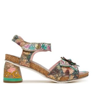 Sandały Laura Vita. Sandały LAURA VITA, bez wzorów, bez obcasa, na słupku, bez zapięcia. Za 439,99 zł.