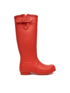 Hunter Kalosze CEO-SJY-T Czerwony. Czerwone kalosze Hunter, bez wzorów, z kauczuku. Za 349,99 zł.