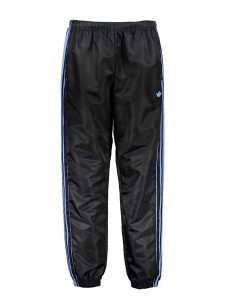 Adidas Spodnie dresowe w kolorze czarno-niebieskim rozmiar: L. Czarne spodnie dresowe ADIDAS, l, bez wzorów, z dresówki. Za 144,24 zł.