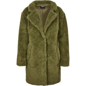 Parka dla kobiet Urban Classic oversized sherpa. Zielone kurtki Urban Classics, na zimę, bez wzorów, bez kaptura. Za 340,30 zł.