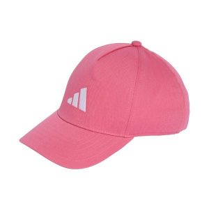 Czapka z daszkiem adidas. Czerwone czapki ADIDAS, bez wzorów, z bawełny, klasyczne. Za 58,99 zł.