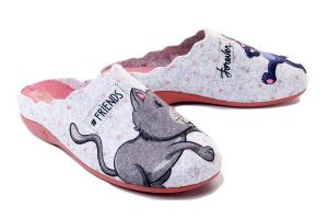 SANITAL FLEX Z25844P heather, kapcie damskie. Szare kapcie Sanital-Flex, bez wzorów. Za 84,95 zł.