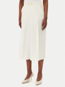 TWINSET Spódnica trapezowa 251TT202C Beżowy Regular Fit. Brązowe spódnice Twinset, bez wzorów, z bawełny. Za 439,99 zł.