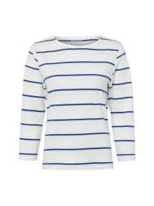 Marie Lund Koszula damska Kobiety Bawełna biały|niebieski|żółty w paski, L. Białe koszule Marie Lund, l, bez wzorów, z bawełny, bez kołnierzyka, bez ramiączek. Za 149,95 zł.