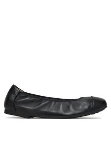 Caprice Baleriny 9-22117-46 Czarny. Czarne balerinki Caprice, bez wzorów, ze skóry, bez obcasa, bez zapięcia. Za 231,99 zł.