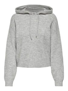 JDY Bluza w kolorze szarym rozmiar: M. Szare bluzy JDY, m, bez wzorów, prążkowane, z kapturem. Za 79,03 zł.