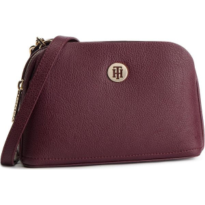 Torebka TOMMY HILFIGER - Th Core Crossover AW0AW06118 263. Czerwone listonoszki marki TOMMY HILFIGER, ze skóry ekologicznej. W wyprzedaży za 329,00 zł.