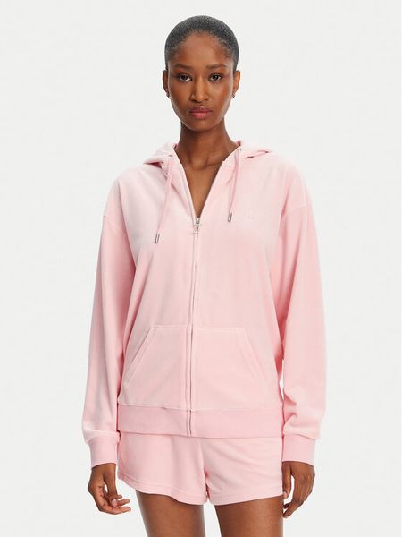 Juicy Couture Bluza Halan JCWAS24342 Różowy Oversize. Czerwone bluzy Juicy Couture, l, bez wzorów, z syntetyku, bez kaptura. Za 189,99 zł.