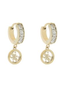 Guess Kolczyki Huggie Me JUBE03 147JW Żółte złocenie. Żółte kolczyki Guess. Za 129,99 zł.