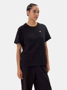 EA7 Emporio Armani T-Shirt 7W000028 AF10373 UC001 Czarny Loose Fit. Czarne t-shirty EA7 Emporio Armani, l, bez wzorów, z bawełny, bez kołnierzyka, bez ramiączek. Za 159,99 zł.