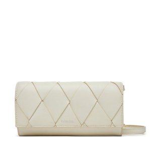 Torebka Calvin Klein. Białe listonoszki Calvin Klein, bez wzorów, bez dodatków. Za 219,99 zł.