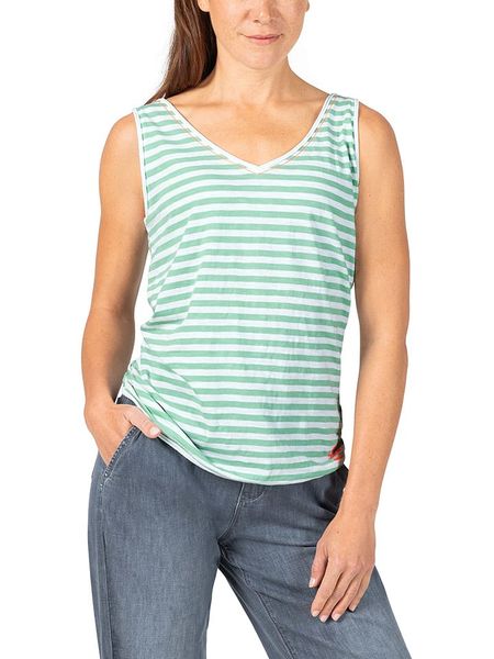 Timezone Top w kolorze turkusowym rozmiar: M. Niebieskie topy Timezone, m, bez wzorów, z bawełny, bez kołnierzyka, bez ramiączek. Za 50,45 zł.