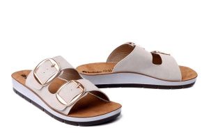 INBLU CP-61 002 beżowy, klapki damskie. Brązowe klapki Inblu, bez wzorów, bez obcasa. Za 86,99 zł.