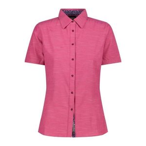 Koszula damska turystyczne CMP 31T7156. Czerwone koszule CMP, l, bez wzorów, bez kołnierzyka, bez ramiączek. W wyprzedaży za 134,99 zł.