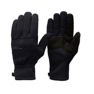 Rękawiczki polarowe Black Diamond Everyday Fleece Gloves pięciopalczaste. Czarne rękawiczki Black Diamond, bez wzorów, z polaru. Za 84,99 zł.